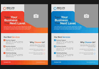 Corporate business flyer template design set, Brochure design, cover modern layout, annual report, poster, flyer in A4 with colorful business proposal, promotion, advertise, publication, cover page