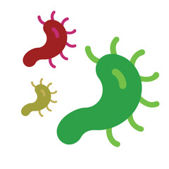 Fototapeta premium Simple Germ Icon for Virus or Microbiology Illustration