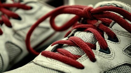 Close-up of shoelaces