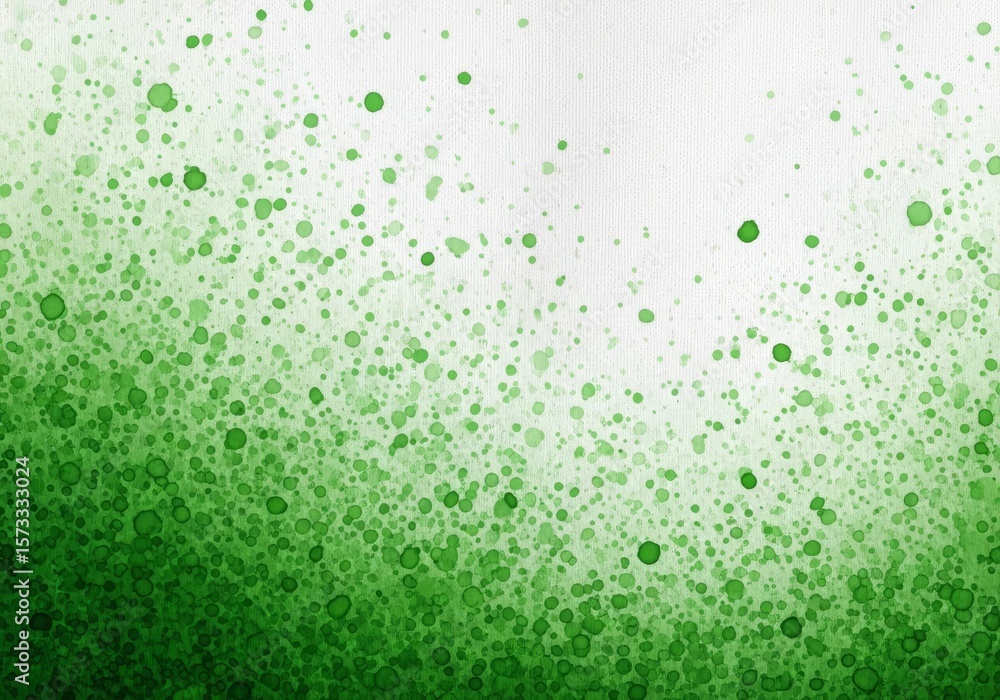Poster green speckled abstract background - abstract background featuring a gradient of green speckles on a