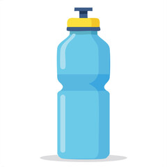 Cute water bottle flat vector