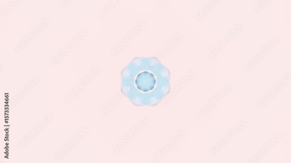 Poster abstract geometric mandala kaleidoscope: a captivating 3d mosaic with ornamental patterns and symmet