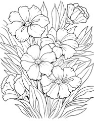 Fototapeta premium vector illustration of coloring pages