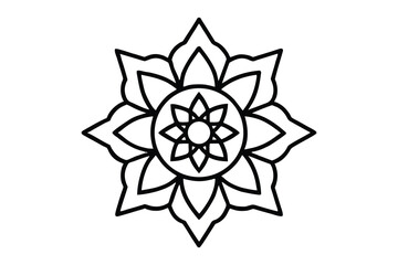 abstract flower isolated on white