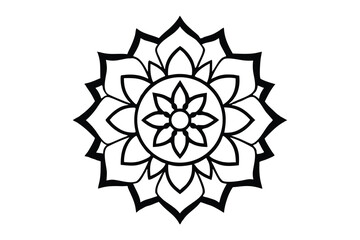 abstract flower mandala