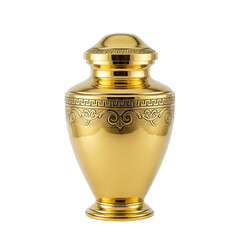 Fototapeta premium Elegant Gold Urn Memorial Keepsake Container