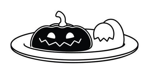 halloween pumpkin with hat