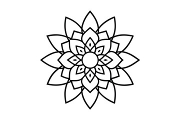 abstract flower isolated on white