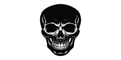 skull on black