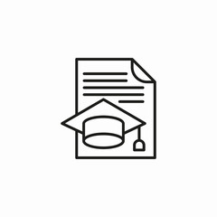 document degree scroll icon sign vector