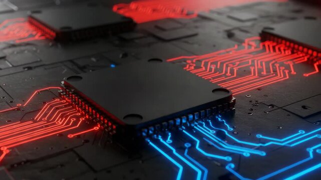 Glowing circuit board technology design