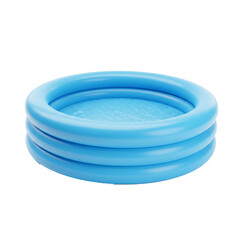 3d inflatable swim pool isolated on white for beach
