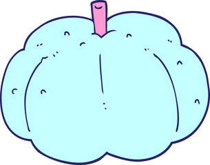 cartoon pumpkin in bright neon color