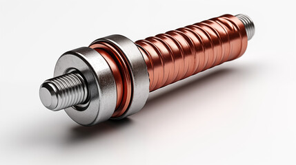 bolt nut isolated on white