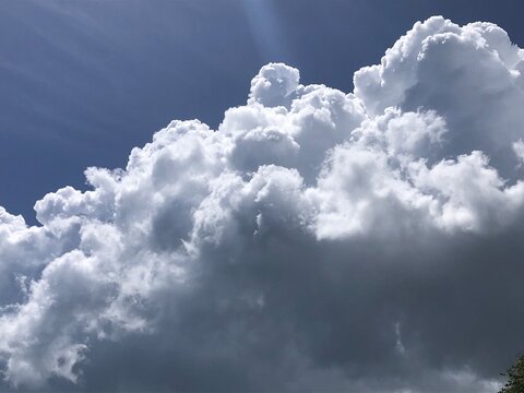 blue sky with clouds