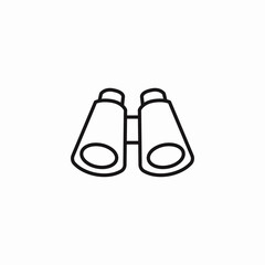 angled field binoculars icon sign vector
