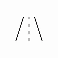dashed road lines icon sign vector