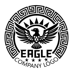 Eagle logo vector art illustration