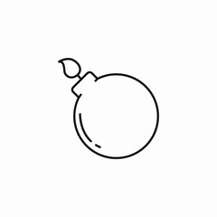 round bomb fuse icon sign vector