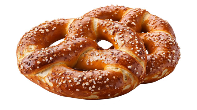 Pretzel isolated on transparent background high re .png