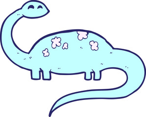 cartoon dinoaur in bright neon color