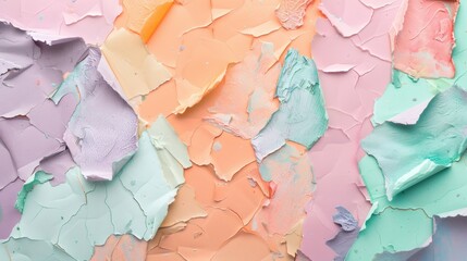 Abstract Pastel Cracked Paint Background Texture