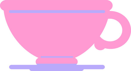 coffee cup in bright neon color