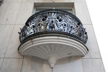 Ornamental Curved Balcony in Olsztyn, Poland Architecture