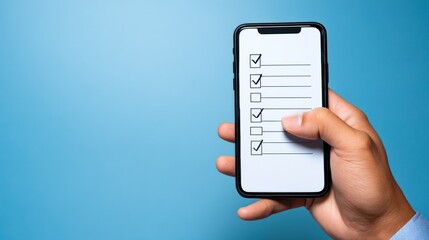 Checklist on Smartphone: Accomplishing Tasks, Productivity, and Organization