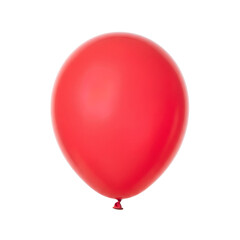 Single red balloon for party celebration