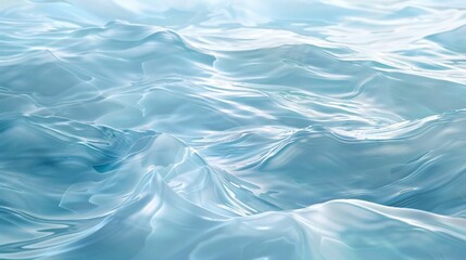 Calm Blue Water Waves Background: Serene and Refreshing Texture