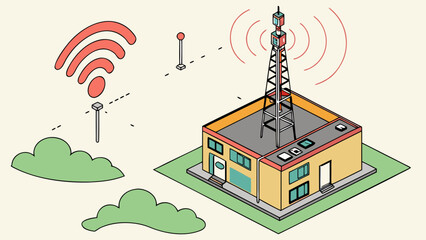 Cell tower communication network technology and wireless signal transmission for global connectivity access