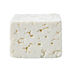 Cube of fresh feta cheese