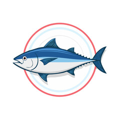 Fish on a Plate Isolated on a Transparent Background 