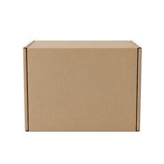 Closed brown cardboard box for shipping