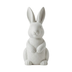 White ceramic rabbit figurine for easter