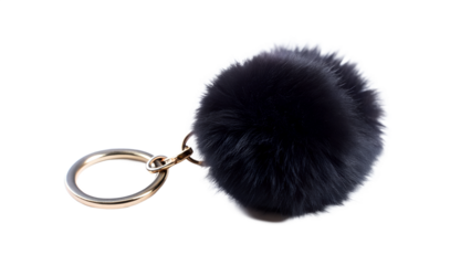  black key ring on white background