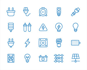 electical icon set