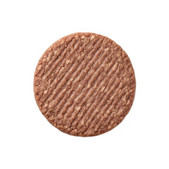 Raw plant-based burger patty