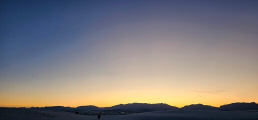 sunset in the mountains