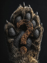 Fototapeta premium Curious question mark cats inviting thoughts on feline mysteries and play