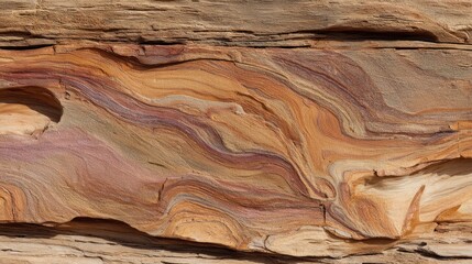 Fototapeta premium Colorful sandstone strata