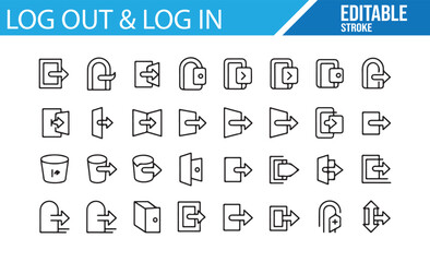 User Authentication Icons Set for Website and App Design