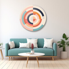 3d render of a modern living room