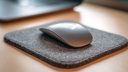 Computer mouse on a mat