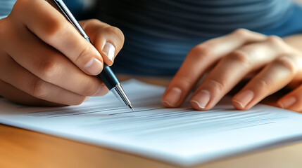  A close-up of hands signing a health insurance contract with a pen (1)