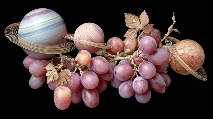 Cosmic grapes on a vine