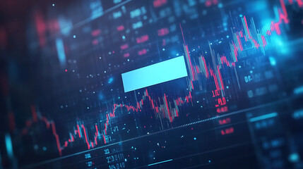Obraz premium A digital stock trading interface with a floating blank check symbolizing unlimited investment potential (1)