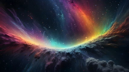 Obraz premium Background with multi-colored bright lines 
