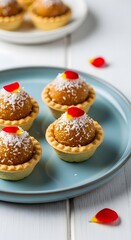 Delicious mini tarts dessert sweet treats bakery food photography dessert presentation tasty treats mini desserts